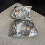 02-06 BMW E46 325 328 M3 Clear Corner Lights Tail Lamps 6919651 6919652 *Notes*