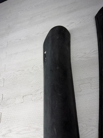 06-10 BMW E63 M6 COUPE Interior A-Pillar Trim Panel Pair L&R  ALCANTARA Set OEM
