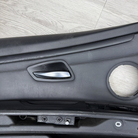 08-13 BMW E92 M3 Original Black Interior Front Left Driver Door Card Panel