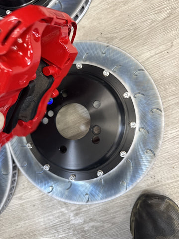 01-06 BMW E46 M3 BREMBO Big Brake Kit Red Calipers Rotors Set NEW Plug Play