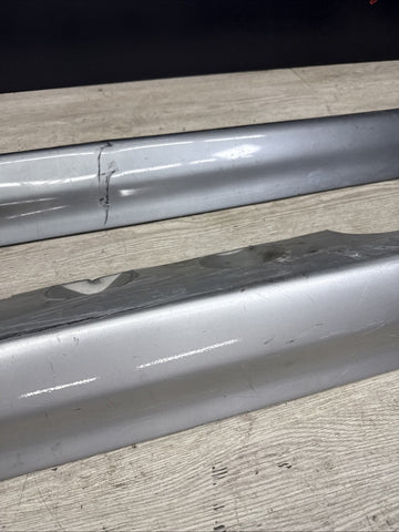 01-06 BMW E46 M3 Rocker Panel Side Skirts OEM Silver & Silver Grey Pair