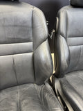06-10 BMW E63 M6 Front Merino Black Leather Heated Left Right Sport Seat Set OEM