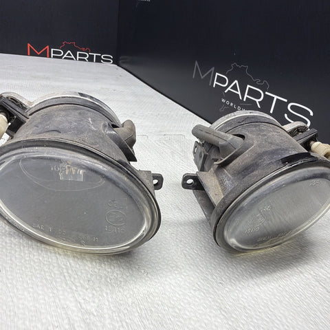 01-06 BMW E46 M3 Front Left Right Passenger Driver Bumper Fog Lights Clear OEM