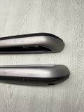 01-06 BMW OEM E46 M3 Convertible Brushed Aluminum/Black Trims Armrests Rear Pair