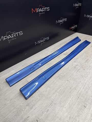 94-99 BMW E36 M3 M-TECH Side Skirts Rocker Panels Estoril Blue OEM 2233356