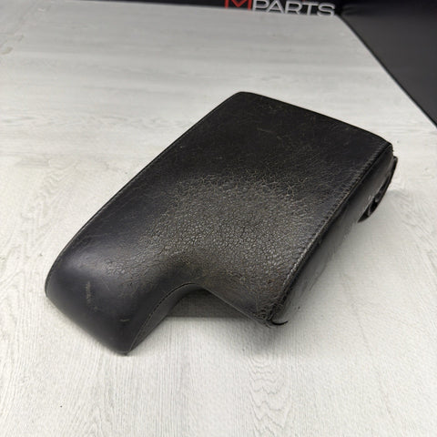 01-06 BMW E46 M3 Center Console Armrest Arm Rest Black Leather *Notes*