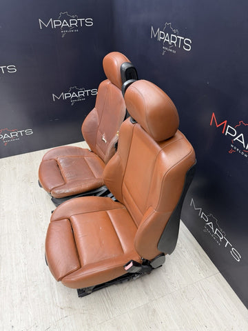 01-06 BMW E46 M3 Convertible Interior Front Heated Seats Cinnamon *Notes*