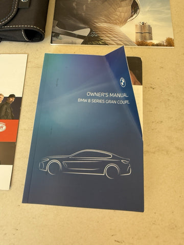 19-26 BMW 8 SERIES COUPE OWNERS MANUAL GUIDE BOOK & CASE OEM