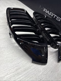 BMW 15-20 F80 F82 F83 M3 M4 Front Kidney Grilles Gloss Black Set