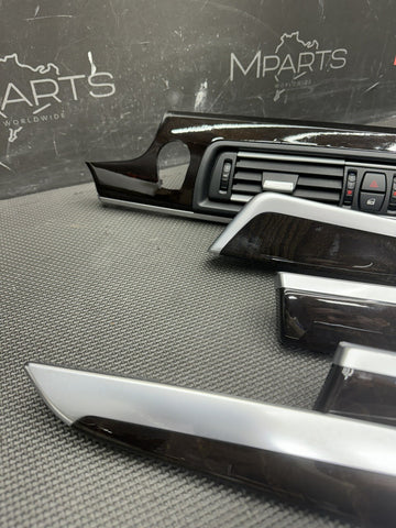 2011-2016 BMW F10 550 M5 Dashboard Trim Set Dark Fine Line Anthracite