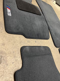 Genuine 01-06 BMW E46 M3 Convertible Carpets Floor Mats Black Front & Rear