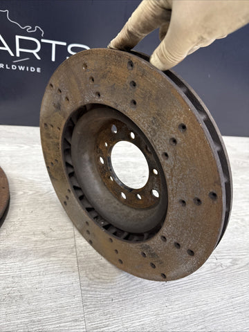 BMW 01-06 E46 M3 Front Discs Brake Rotors Drilled