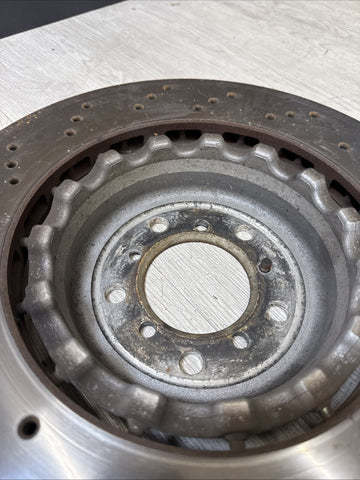 BMW M3 Front Right Cross Drilled Brake Rotor E90 E92 E93 1M Oem 2008-2013