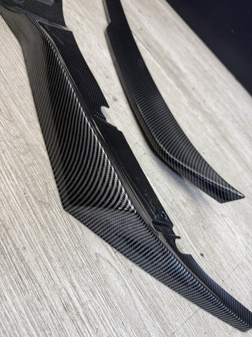 (PICKUP ONLY) 20-24 BMW F90 M5 PRE LCI FRONT LIP + TRUNK LIP CARBON STYLE PRINT