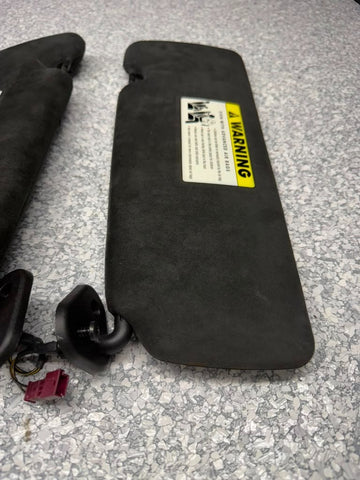 08-10 BMW E63 650i M6 COUPE Interior Sun Visor Left and Right Set OEM