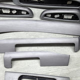 01-06 BMW E46 M3 Convertible Interior Armrests Trim Set Brushed Aluminum *Notes*