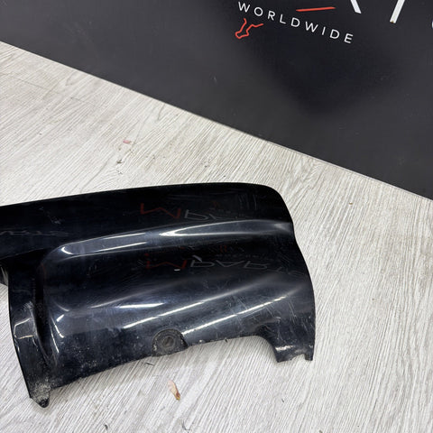 01-06 BMW E46 M3 Rear Bumper Lower Lip Diffuser Trim Panel OEM Jet Black *Crack*