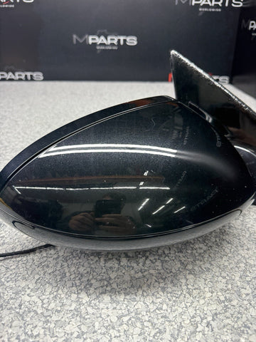 06-08 BMW E63 E64 M6 Door Right Passenger Mirror Sapphire Black *Paint Bubbling