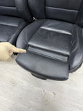 OEM BMW E92 M3 08-13 COUPE POWER FRONT SEATS BLACK NOVILLO LEATHER *NOTES*