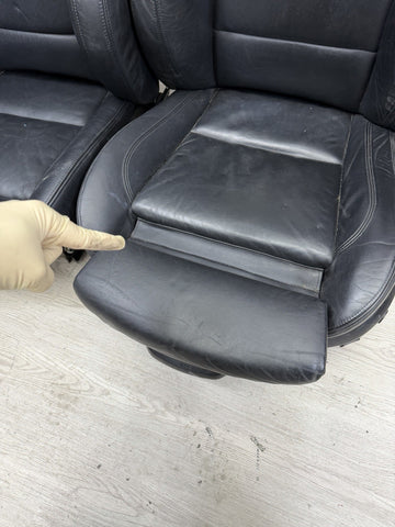 OEM BMW E92 M3 08-13 COUPE POWER FRONT SEATS BLACK NOVILLO LEATHER *NOTES*
