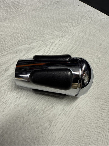 2001-2003 BMW E46 M3 SMG GEAR SHIFT KNOB NAPPA LEATHER CHROME OEM