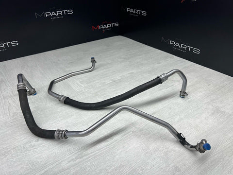 BMW E90 E92 E93 M3 09-13 Front Engine Oil Cooler Feed Lines OEM