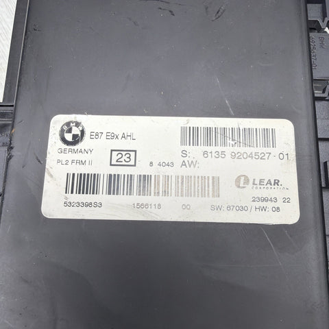 07-10 BMW E90 E91 E92 E93 FRM 2 FRM2 PL2 FOOTWELL CONTROL MODULE 9166709 OEM
