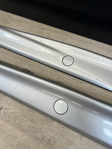 94-99 BMW E36 M3 SEDAN SIDE SKIRTS ROCKER PANELS MOLDINGS ARCTIC SILVER