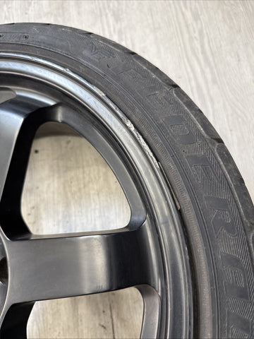 (1) 18x8 +35 Avid 1 AV-06 5x114.3 Matte Black Rim Wheel