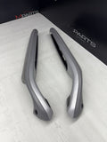 01-06 BMW E46 M3 Brushed Aluminum/Grey Door Trim Armrests Front