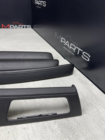 08-13 BMW E92 E93 M3 Interior Trim Set Carbon Leather OEM Genuine *Notes*