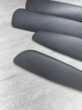 01-06 BMW E46 M3 Convertible Door Upper Arm Rest Armrest Pads Grey Gray