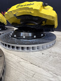 AS IS Set 01-06 BMW E46 M3 BREMBO Big Brake Kit Yellow Calipers Rotors Plug Play