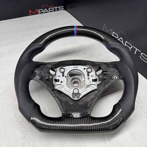 08-13 BMW E90 E92 E93 M3 OHC Carbon fiber Steering Wheel Tri Stitched DCT
