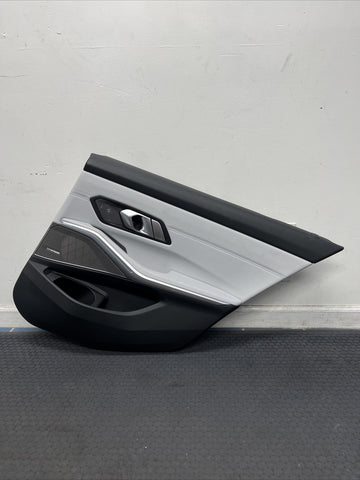 BMW 21-26 G80 M3 Sedan OEM Rear Right Passenger Door Card Panel Silverstone