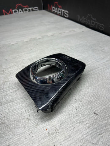 01-06 BMW E46 M3 Center Dome SMG Shift Plate Carbon Fiber Wrap 7896461