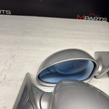 01-06 BMW E46 M3 Side View Door Mirrors Pair Titanium Silver *Notes*