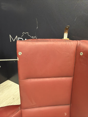 BMW 01-06 E46 M3 Convertible Rear Seat Back Rest Imola Red Leather Backrest