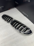 15-20 BMW F80 M3 F82 F83 Front Bumper Kidney Chrome Grilles Grills OEM M4 Badge