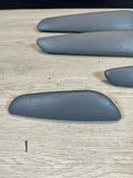 01-06 BMW E46 M3 Convertible Door Upper Arm Rest Armrest Pads Grey Gray