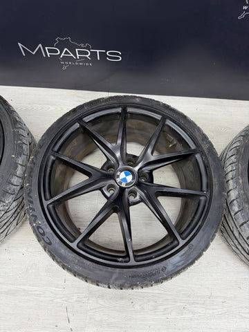 BMW E46 M3 01-06 19” Niche M117 Misano Matte Black Wheel Rims Staggered *Notes*