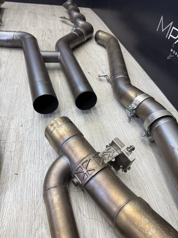 BMW 15-20 F80 F82 F83 M3 M4 FULL TITANIUM EXHAUST AKRAPOVIC + CARBON TIPS