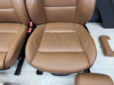 07-13 BMW E92 335 Coupe Original Saddle Brown Interior Seats Complete Heated