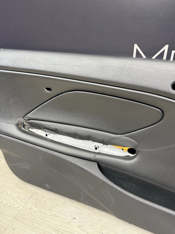 01-06 BMW E46 M3 DRIVER LEFT SIDE DOOR PANEL CARD BLACK OEM