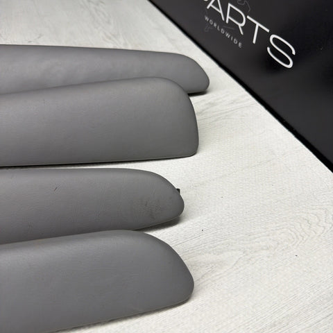 01-06 BMW OEM E46 M3 Coupe Trim Armrest Pads Set Gray Grey 8238622 *Notes*