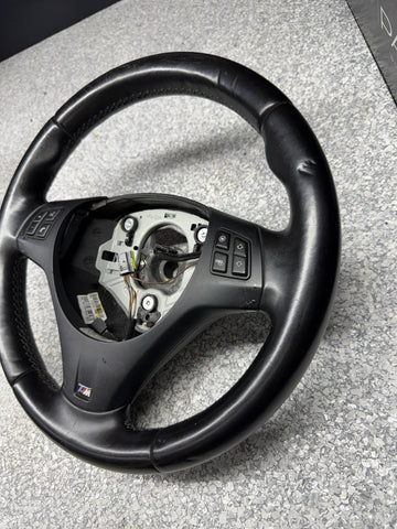 OEM Genuine BMW 08-13 E90 E92 E93 M3 Leather Steering Wheel Manual