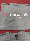 Mpartsworldwide Classic  Tee T Shirt T-Shirt 2025 Gray Company Design L Large