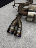 MEGAN EXHAUST AXLE BACK QUAD BLUE TI BURNT TIP 08-13 BMW E92 E93 M3