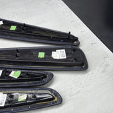 01-06 BMW E46 M3 Convertible Door Upper Arm Rest Armrest Pads Black