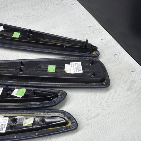 01-06 BMW E46 M3 Convertible Door Upper Arm Rest Armrest Pads Black